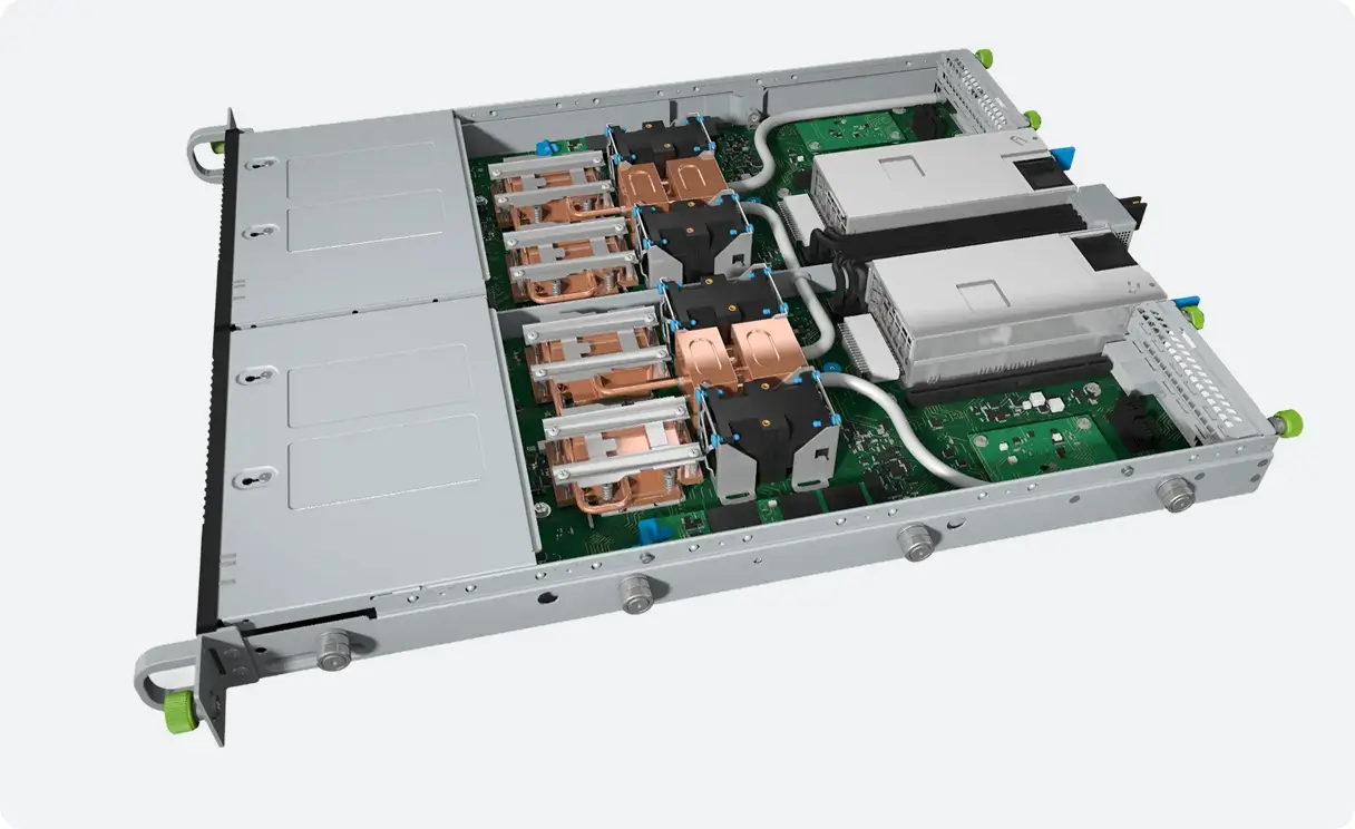Tray level cooling system within data center rack.
